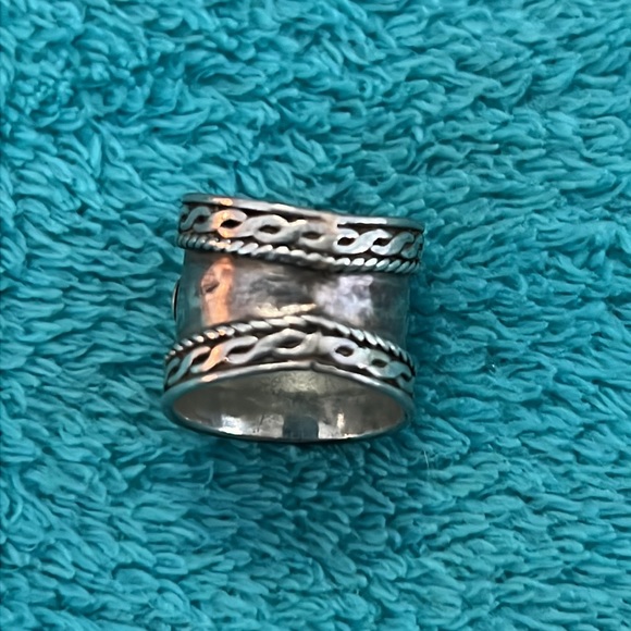 Vintage Amethyst Silver BOHO Ring